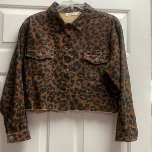 Mid waist jean jacket